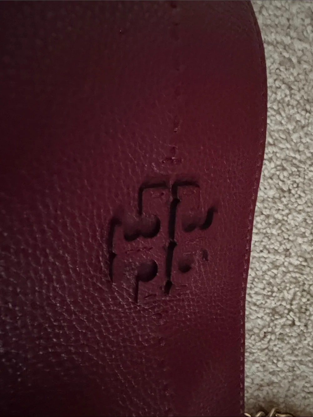 Tory Burch pebbled leather